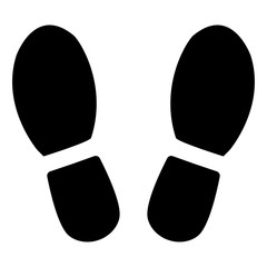 Footprints from shoes