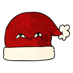 cartoon christmas santa hat