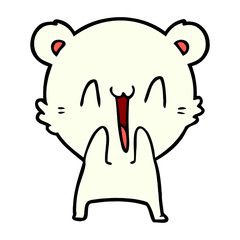 happy polar bear cartoon