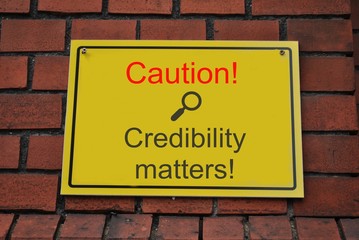 Credibility matters - obrazy, fototapety, plakaty