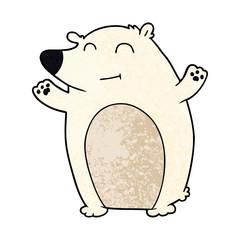 happy polar bear cartoon