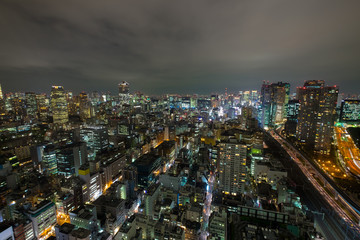 Fototapeta na wymiar Tokyo night scene
