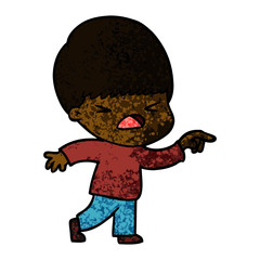 cartoon stressed man