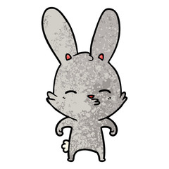 curious bunny cartoon