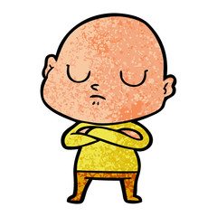 Fototapeta premium cartoon bald man