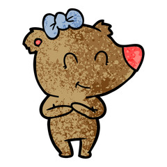 female bear cartoon