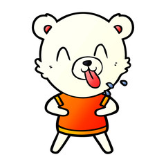 happy polar bear cartoon