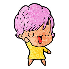 cartoon woman talking