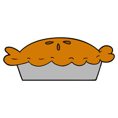 cartoon pie