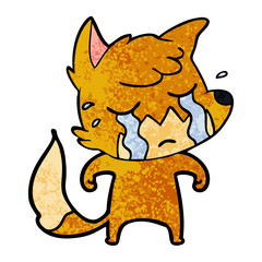 crying fox cartoon