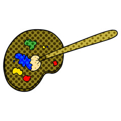 cartoon artist palette