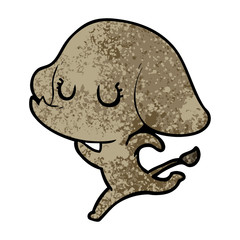 Obraz premium cute cartoon elephant