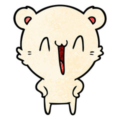 happy polar bear cartoon