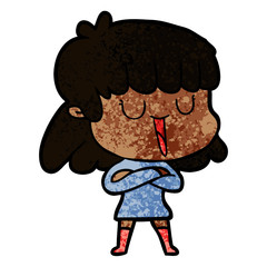 cartoon woman