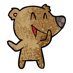 laughing bear cartoon