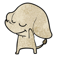 cartoon smiling elephant