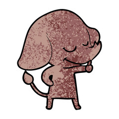 cartoon smiling elephant