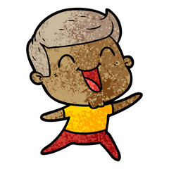 cartoon man laughing