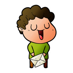 laughing cartoon man