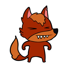 Fototapeta premium fox cartoon character