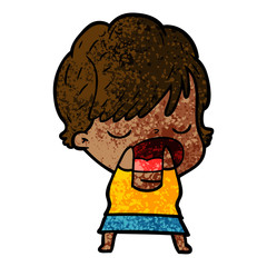 cartoon woman talking