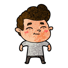 Obraz premium happy cartoon man