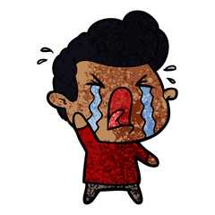 cartoon crying man