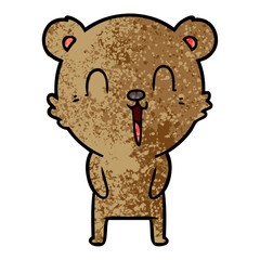 happy cartoon bear