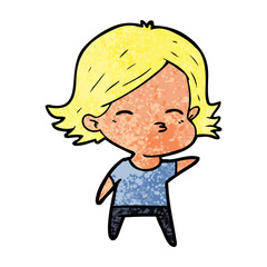 cartoon woman