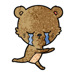 crying cartoon bear