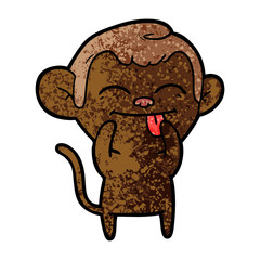 funny cartoon monkey
