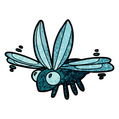 cute cartoon bug flying