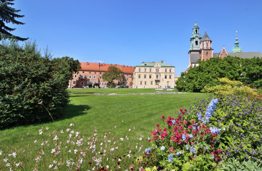 Fototapeta na wymiar Castillo de Wawel, Cracovia, Polonia