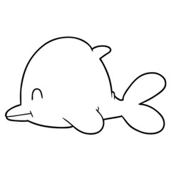 cartoon dolphin