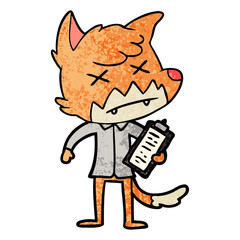 cartoon dead fox
