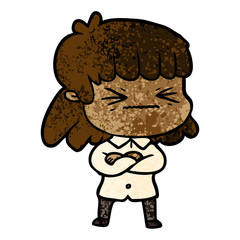 cartoon woman