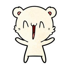 happy polar bear cartoon