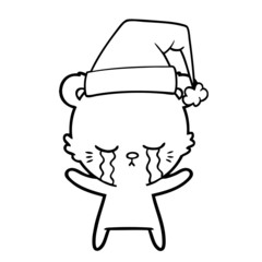 crying cartoon polar bear