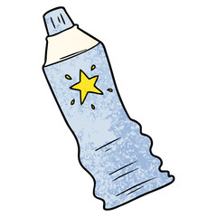 cartoon tube of sunscreen lotion