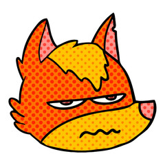 angry fox cartoon character