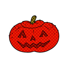 cartoon halloween pumpkin