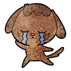 cartoon crying dog