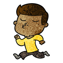 cartoon model guy pouting
