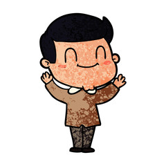 cartoon friendly man