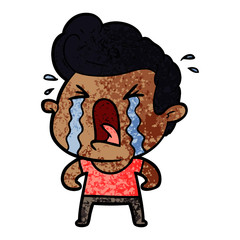 cartoon crying man