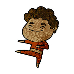 cartoon friendly man