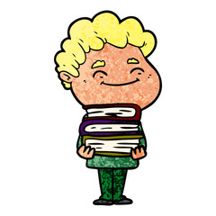 cartoon friendly man