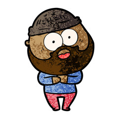 cartoon bearded man