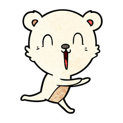 Obraz premium happy polar bear cartoon