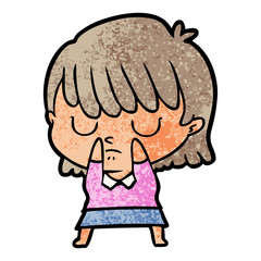 cartoon woman